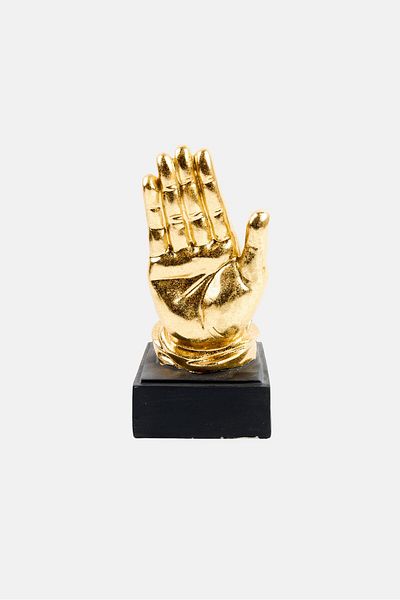 NANETTE LEPORE Polyresin Hand Decor, Gold