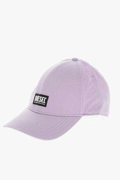 Diesel Solid Color Corry-Gum Cap With Contrasting Logo Patch