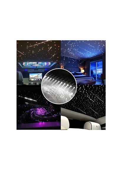 ideal STORE Kit Fibra Optica LED RGB+W idealSTORE Plafon Instelat cu Efect Meteorit 760 fire, 3m, Tensiune 12V,