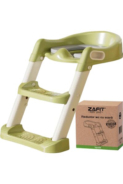zafit Reductor WC copii cu scara ZAFIT®, Pliabil, Portabil, colac suprafata de siguranta antialunecare, a