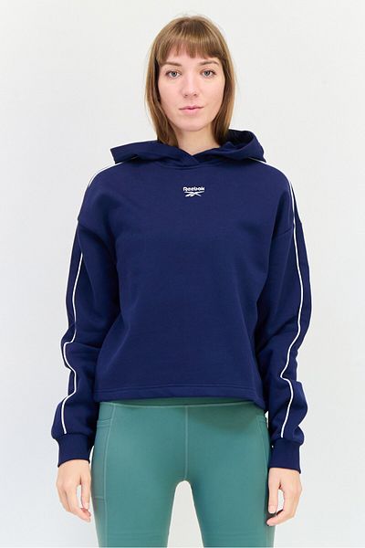 Reebok Women Sportswear Fit Long Sleeve Outdoor Hoodie, Navy
