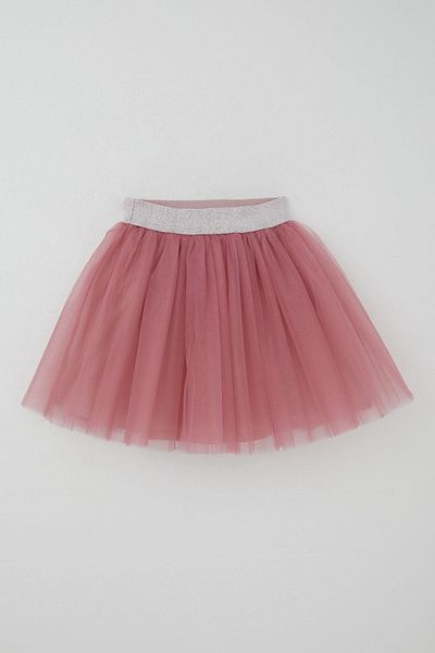 Breeze Пола туту за момиче с ластик на талията и брокат, 5-10 години, цвят прашно розово