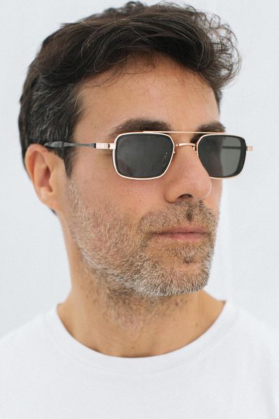 Bilge Karga Sion Gold Black Men's Sunglasses