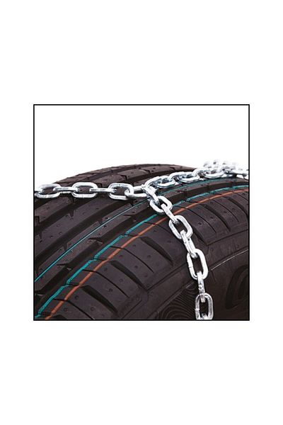 ideal STORE idealStore Anti-Slip Snow Chains, Rhombus Pattern, 16mm Thickness, Steel Chain, Adjustable System