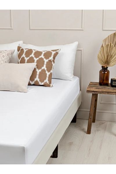 NikAr Home 100% Cotton Fitted Sheet Double