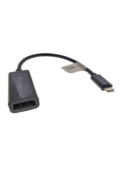 Lanberg USB-C to DisplayPort Cable Adapter, 15cm, Black, Lanberg 41849, USB 3.1 to DP Connection
