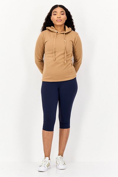 BSP Women Sportswear Fit Long Sleeves Outdoor Hoodie, Brown
