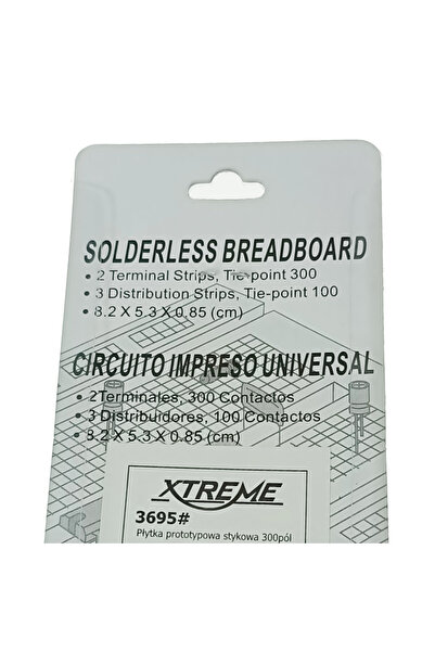 XTREME Placa pentru prototipuri electronice fara lipire, 09957, 300 puncte contact, alba