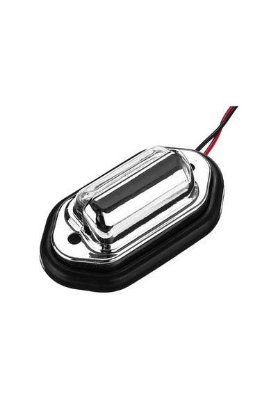 ideal STORE Set 2 Lampi Numar Carcasa Cromata idealSTORE lumina alba, Tensiune 12V-24V, 6000 K, Material ABS si