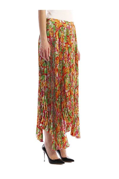 PLAN C Floral Plissè Skirt