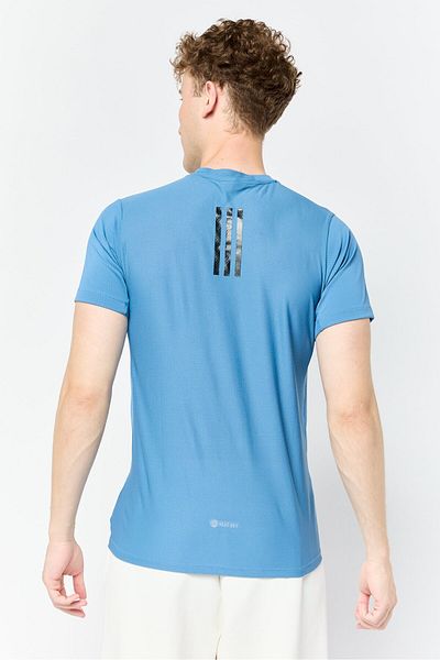 adidas Men Sportswear Fit Short Sleeve Training T-Shirts, Blue