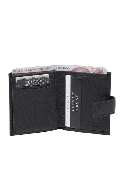 Tergan Black Leather Men's Wallet 1623A6F
