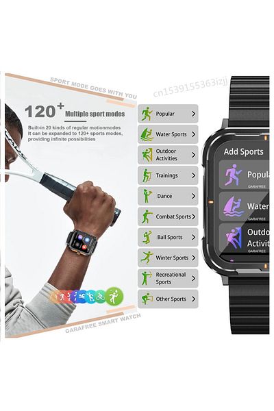 ideal STORE StrongCollection IdealStore Smartwatch Watch, 1.83 inch Touch Screen, Message and Network Notifications Soc