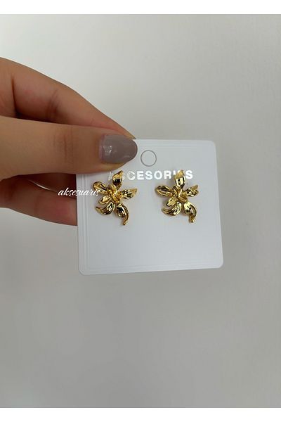 aksesuaris Minimal Elegant Flower Earrings