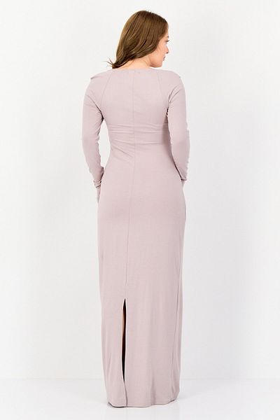Kathy Ireland Women Solid Maxi Dress, Light Grey