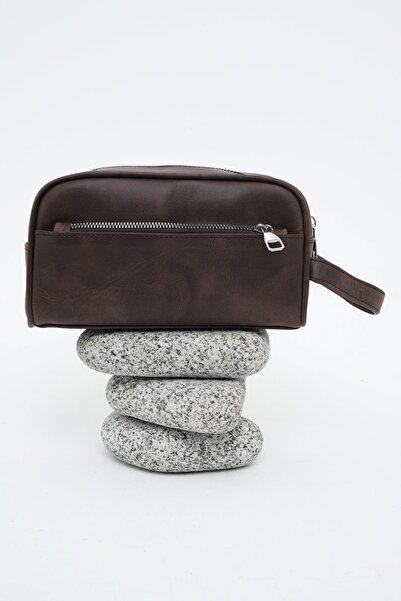 Deri Company Men's Leather Handbag Brown 116518