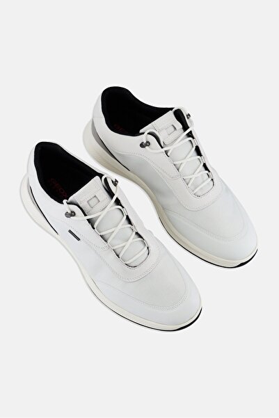 Geox Men PG1X B ABX B Lace Up Casual Shoes, White