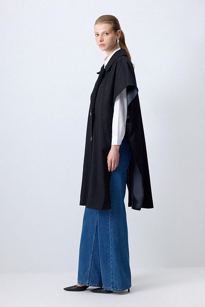 Touché Privé Kruvaze Gabardine Trench Vest