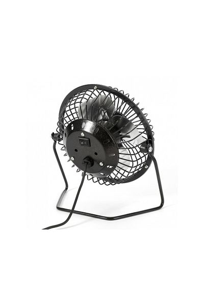 zola Ventilator birou USB, aluminiu, pozitie reglabila, ON/OFF, diametru 15 cm, negru