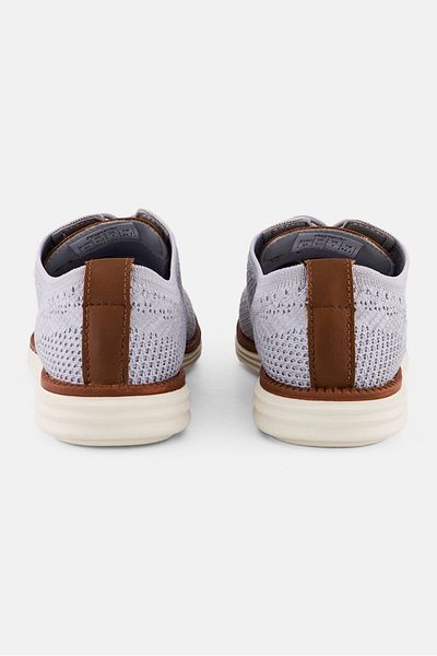 Algspar Women Brand Logo Lace Up Casual Shoes, Grey
