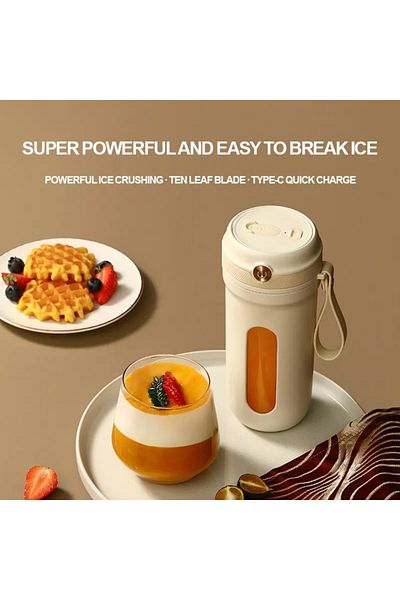 OEM Mini Portable Electric Blender, Compact, 350 ml, 10 Blades, USB-C