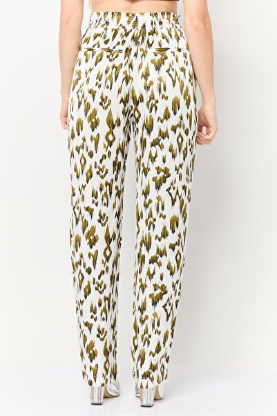 Scotch & Soda Women Short Animal Print Tapered Pants, Multicolor
