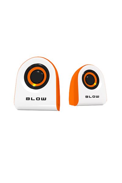 Blow Set of 2 PC speakers, 2.0, Blow MS-25, white-orange