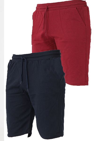 Lukitus 2 Thread Knitted Cotton Men's Shorts 2 Pieces