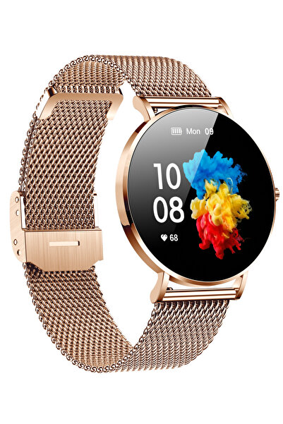 ideal STORE Έξυπνο ρολόι idealSTORE FineTouch2.1, οθόνη Amoled, εξαιρετικά λεπτό, οθόνη υγείας, 22 λειτουργίες άθλησης