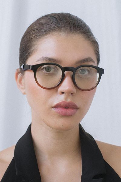 Bilge Karga Glen Brown Nude Blue Light Protective Glasses