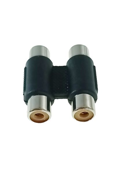 XTREME Audio adapter 2xRCA female to 2xRCA female, Xtreme 02596, extension and connection, black