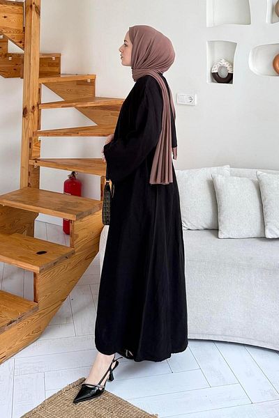 lamelif Skirted Hijab Suit Black