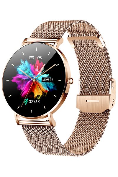 ideal STORE idealSTORE FineTouch2.1 Smartwatch, Amoled Screen, Ultra Thin, Health Monitor, 22 Sports Modes