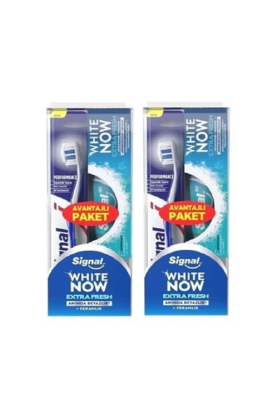Signal White Now Extra Fresh Toothpaste 50 ml + Toothbrush X 2 Set