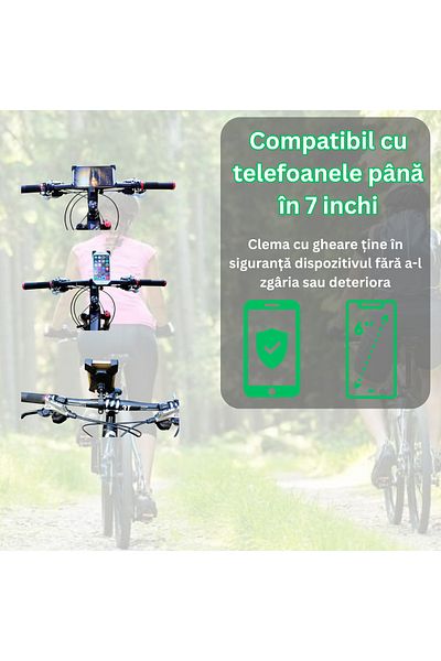 Tim Timacon Universal Bike Mount, compatible with phones up to 7 inches, 360 rotation