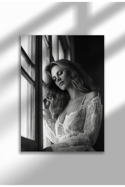 21mxm Vintage Photography Poster, Feminist Street Style, Black & White Canvas, Rebel Muse 2025