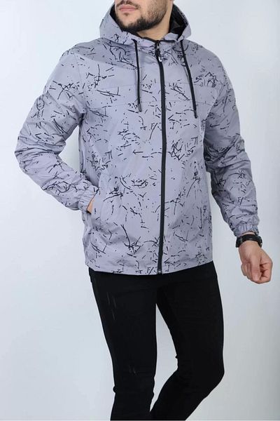 Silerra Men's Lined Raincoat - Gray