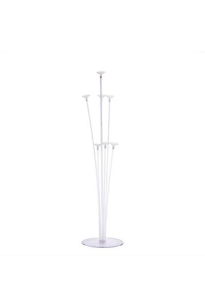 zola Plastic balloon holder set, 4 pieces, transparent, 70 cm