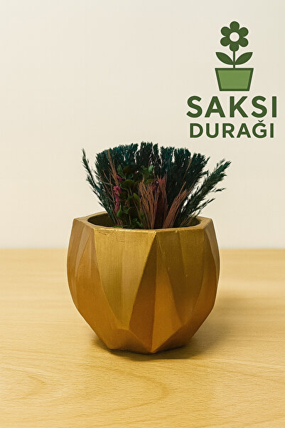 Home Geometrik Desenli Dekoratif Vintage Saksı