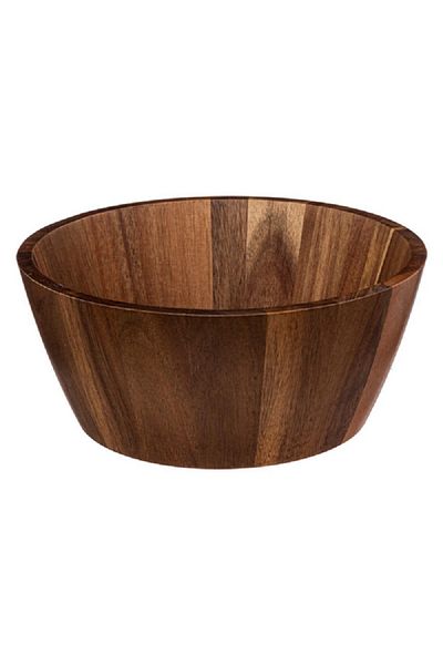 Secret de Gourmet Alicante High Quality Acacia Salad Bowl Brown 28cm