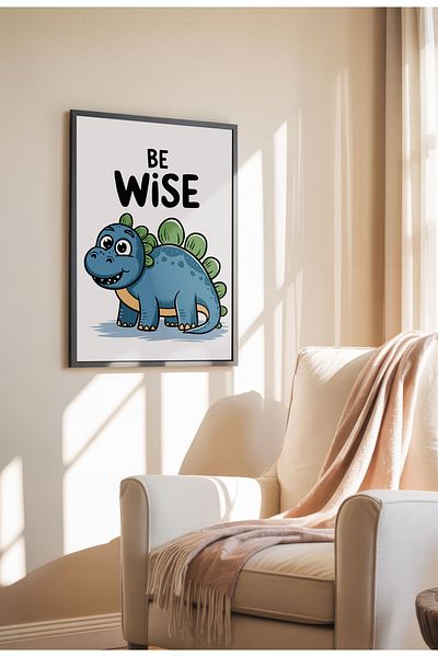 21mxm Kids Motivational Poster, Cute Animal Canvas, Nursery Wall Art, Little Dreamers 2025