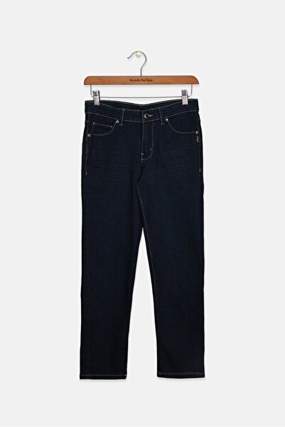Silver Jeans Co. Kids Girl Slim Fit Solid Denim Jeans, Navy