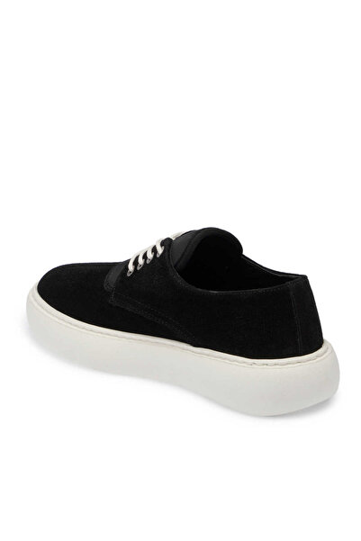 Tergan Siyah Hakiki Süet Deri Erkek Sneaker - E24I1AY56711-A01