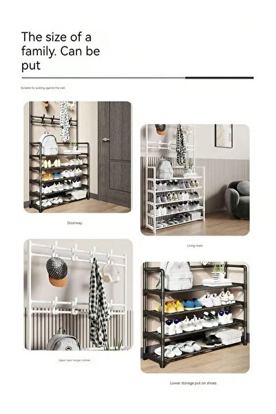 Primo Plus 5-tier Stainless Steel Shoe And Coat Rack