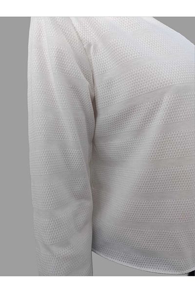 morche Women's Bohemian Style Summer Thin White Tie Detail Blouse