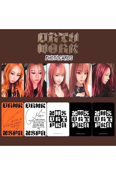 Kpop Dünyasi Aespa Giselle'' Dirty Work'' Photocards Set