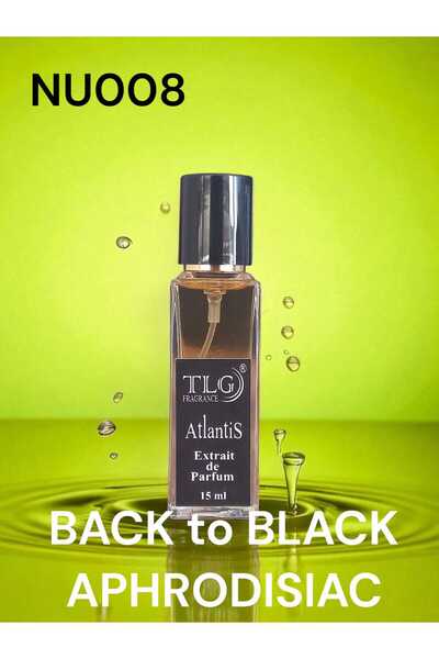 TLG TLGNU008e015 Back To Black Aphrodisiac Niche Extrait Unisex Parfüm, 15 ml...