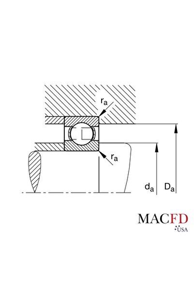 MACFD USA 6206 2rs C3 Rulman Plastik Kapaklı 30X62X16