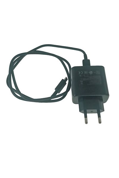 OEM 45W mains charger set, PD, with USB-C port and cable with USB-C connectors, 10451, black