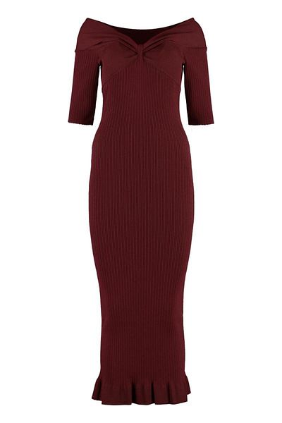 Philosophy Philosophy Di Lorenzo Serafini Ribbed Knit Midi Dress
